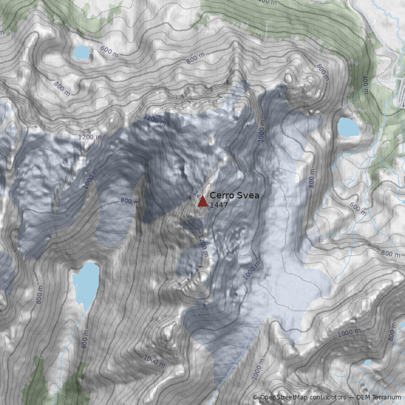 Mapa Cerro Svea