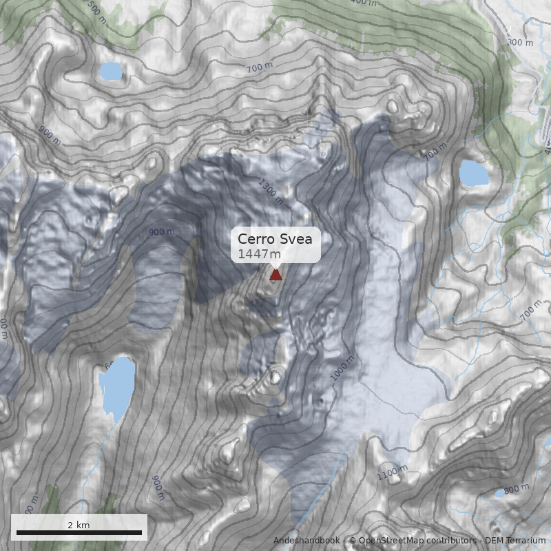 Mapa Cerro Svea