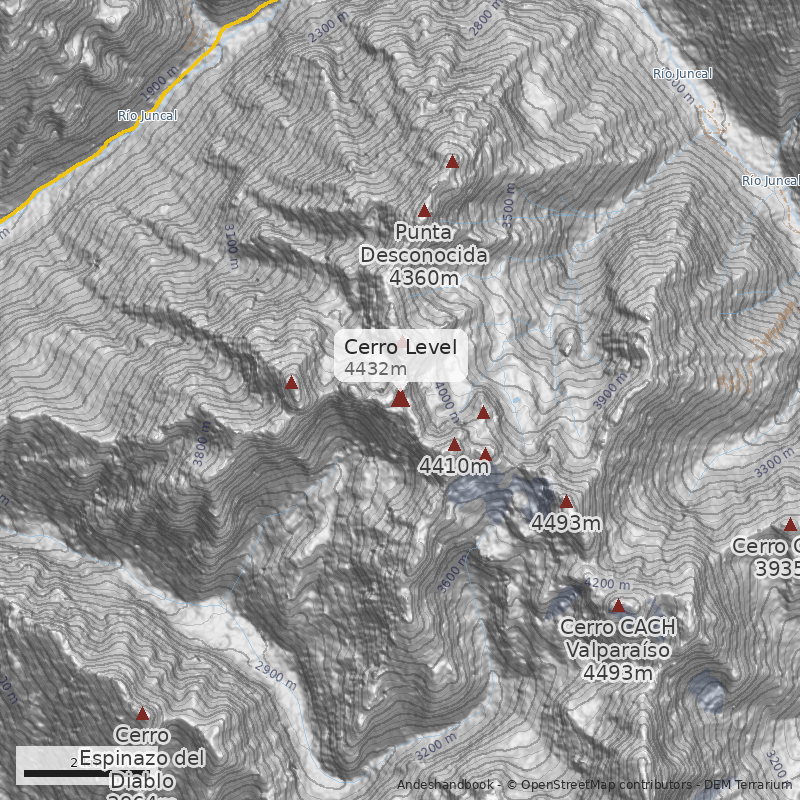 Mapa Cerro Level