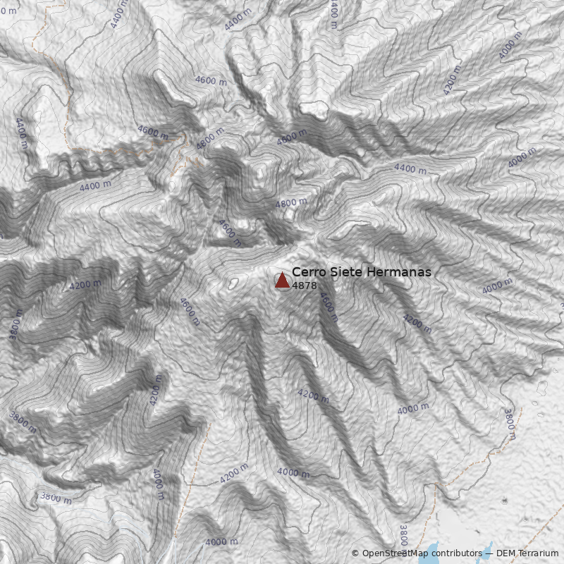 Mapa Cerro Siete Hermanas