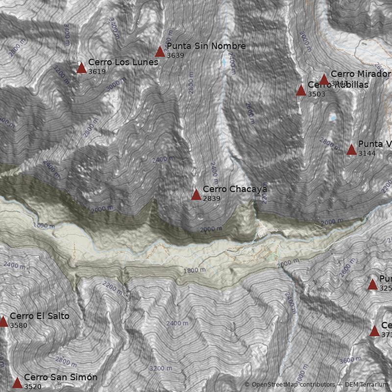 Mapa Cerro Chacaya