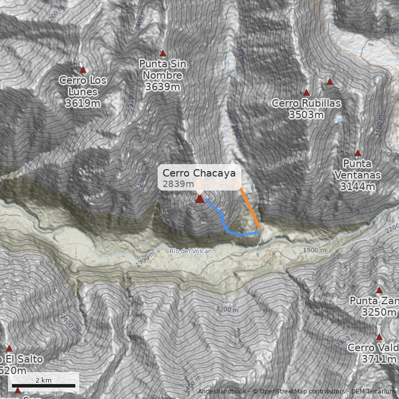 Mapa Cerro Chacaya