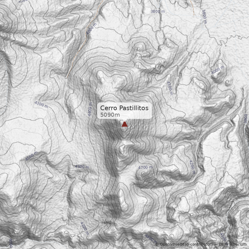 Mapa Cerro Pastillitos