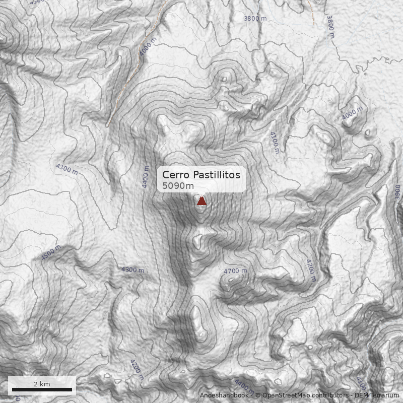 Mapa Cerro Pastillitos