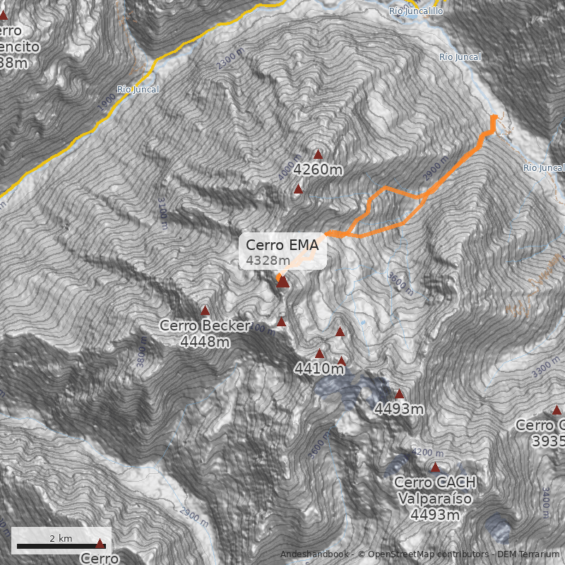 Mapa Cerro EMA