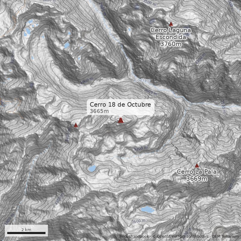 Mapa Cerro 18 de Octubre