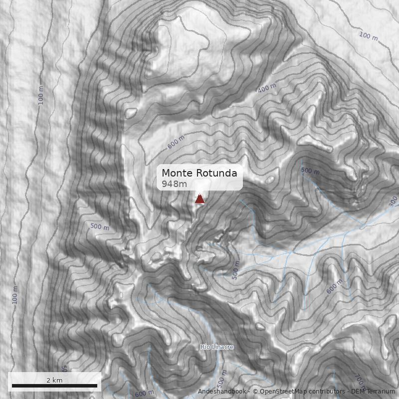 Mapa Monte Rotunda