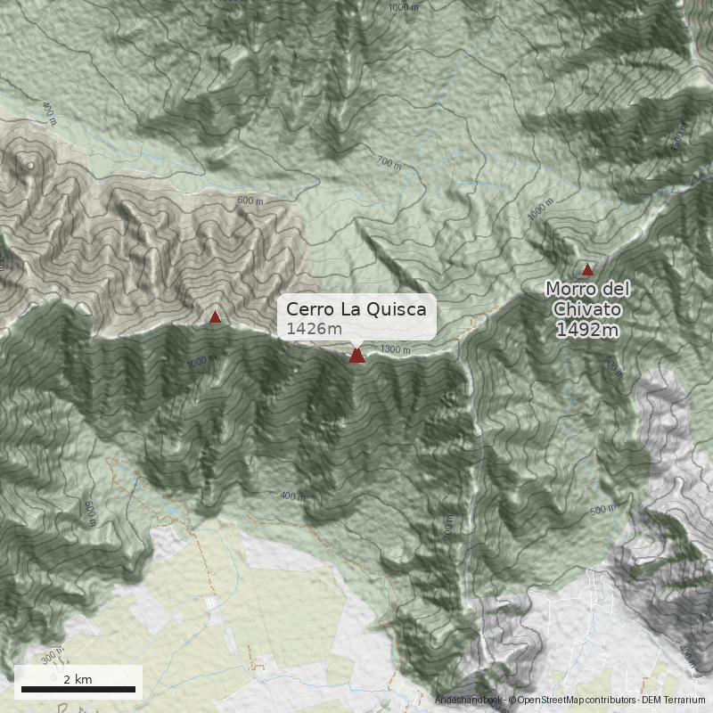 Mapa Cerro La Quisca