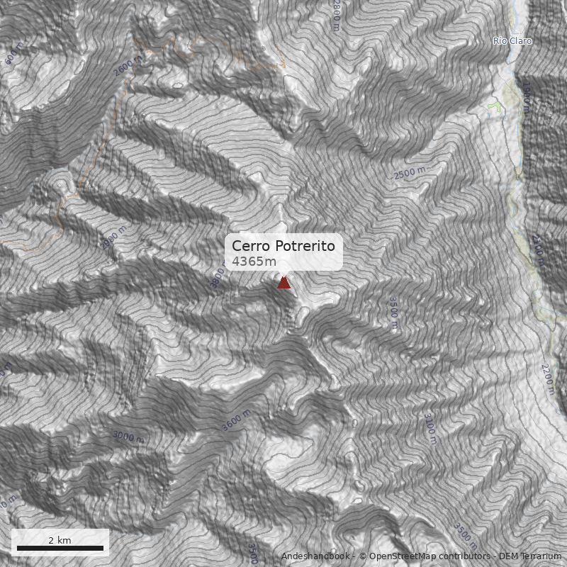 Mapa Cerro Potrerito