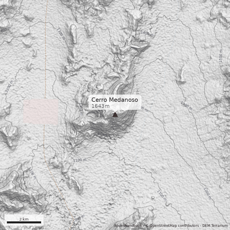 Mapa Cerro Medanoso