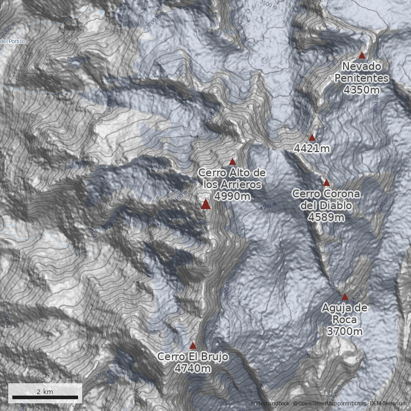 Mapa Cerro Portillo