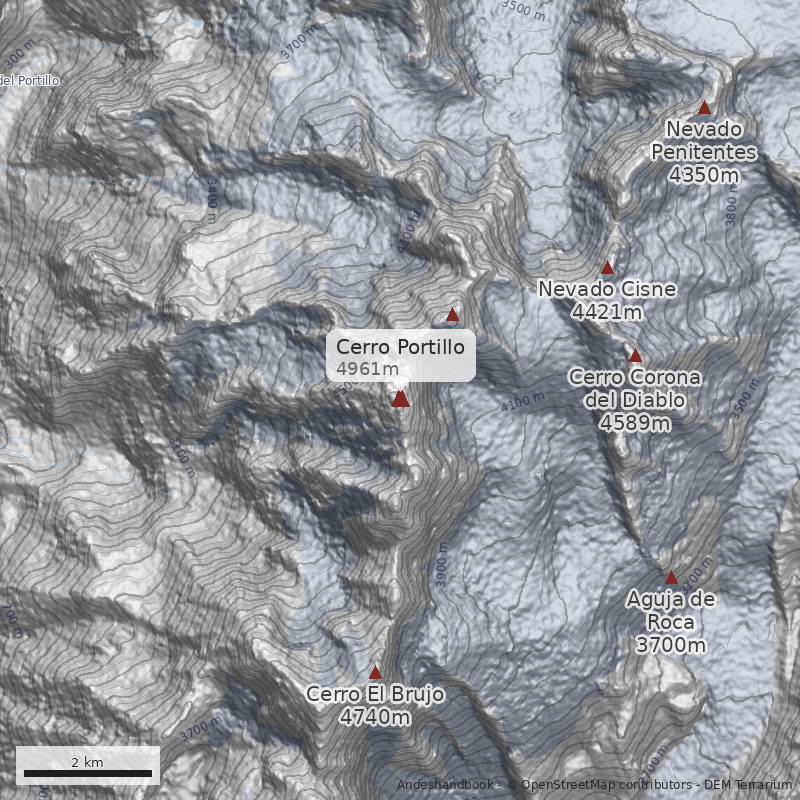 Mapa Cerro Portillo