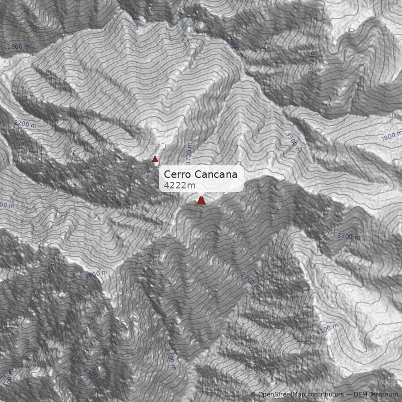 Mapa Cerro Cancana