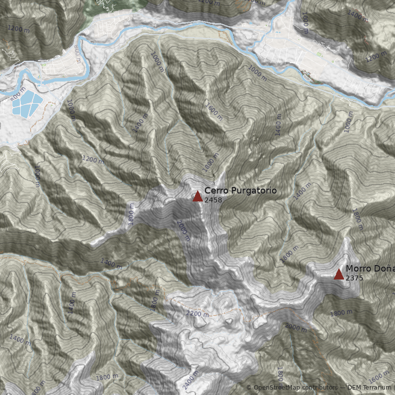 Mapa Cerro Purgatorio