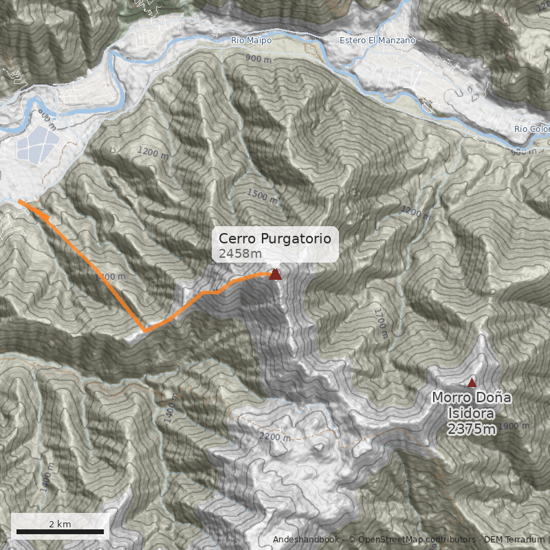 Mapa Cerro Purgatorio