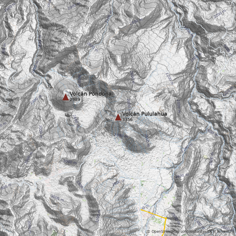 Mapa Volcán Pululahua