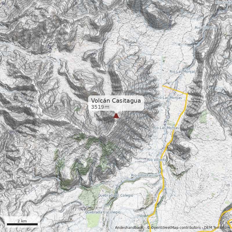 Mapa Volcán Casitagua