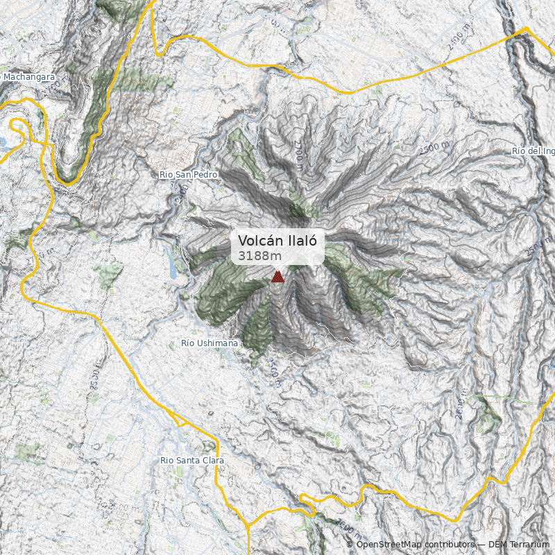 Mapa Volcán Ilaló