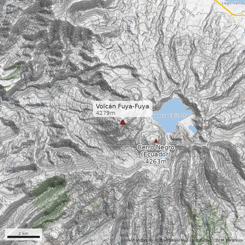 Mapa Volcán Fuya-Fuya