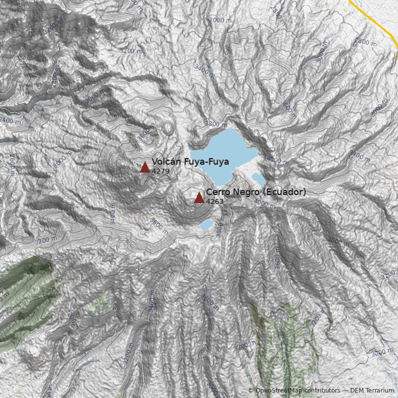Mapa Cerro Negro (Ecuador)