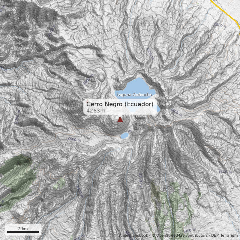 Mapa Cerro Negro (Ecuador)