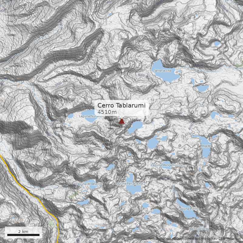 Mapa Cerro Tablarumi