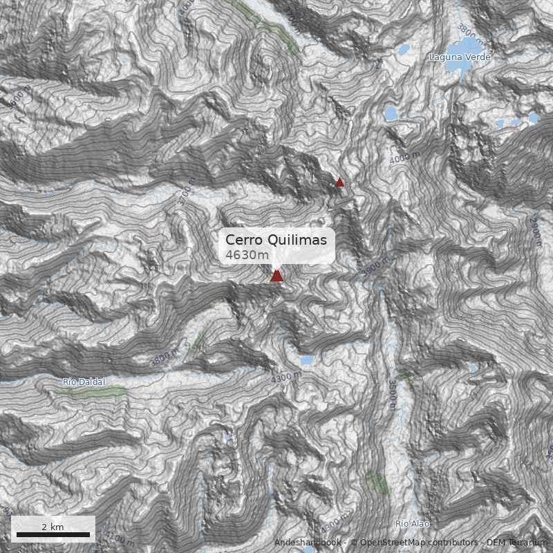 Mapa Cerro Quilimas