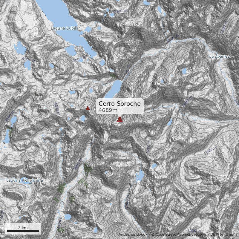Mapa Cerro Soroche