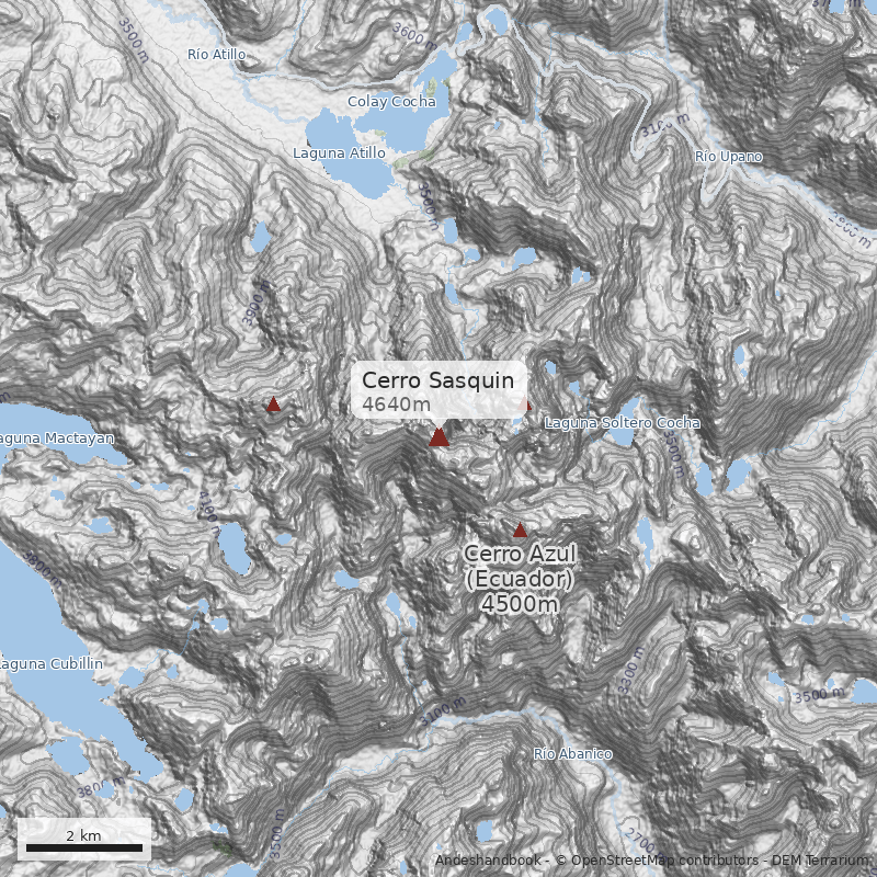 Mapa Cerro Sasquin