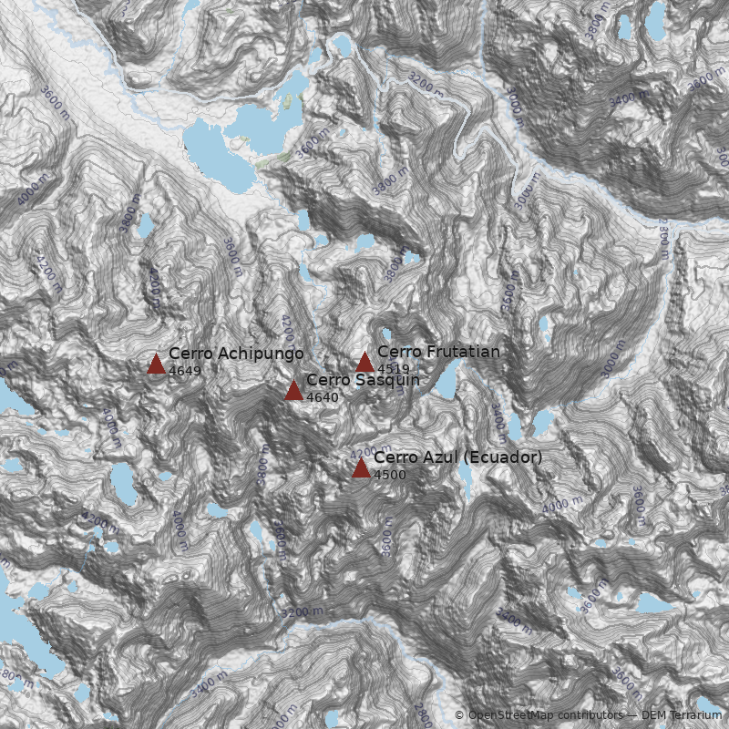 Mapa Cerro Frutatian