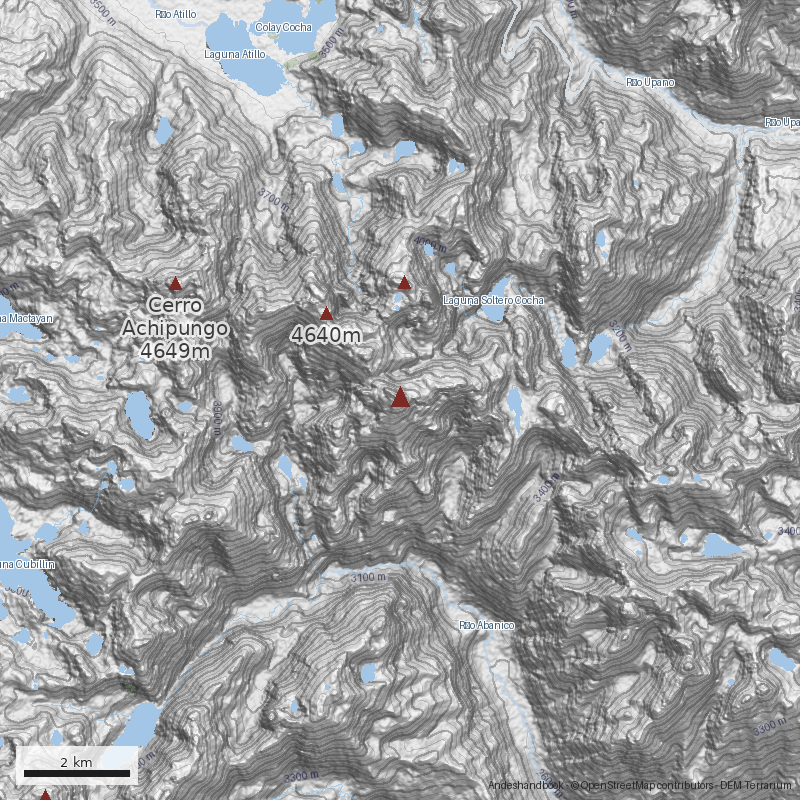 Mapa Cerro Azul (Ecuador)