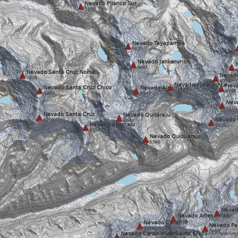 Mapa Nevado Quitaraju