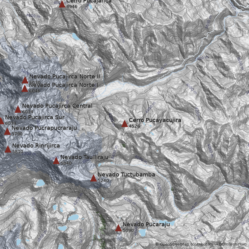 Mapa Cerro Pucayacujira