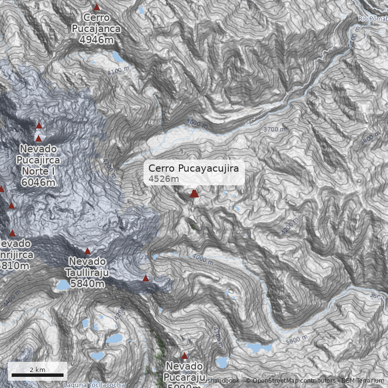 Mapa Cerro Pucayacujira