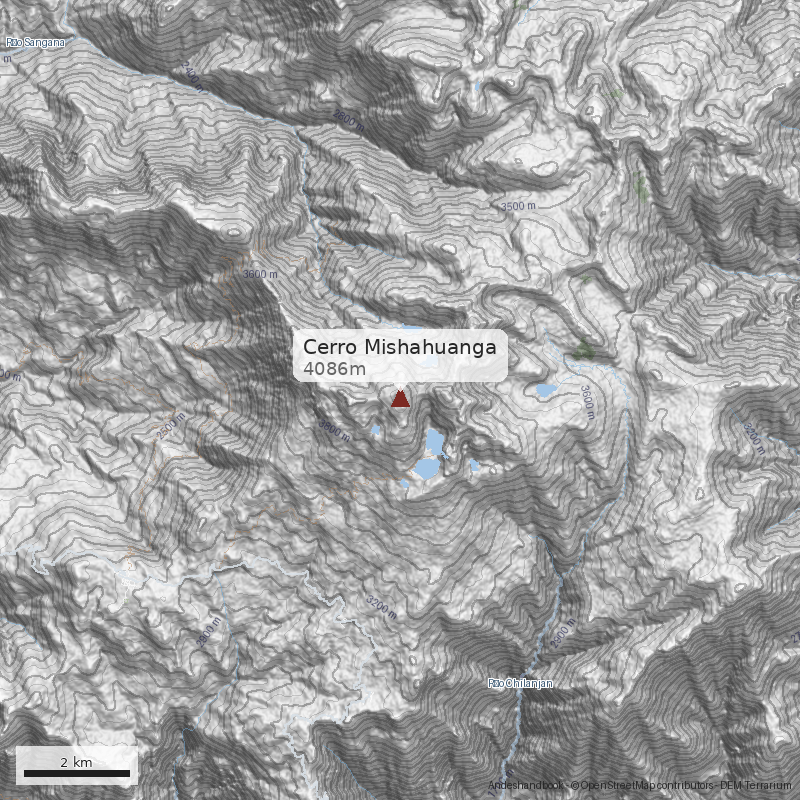 Mapa Cerro Mishahuanga