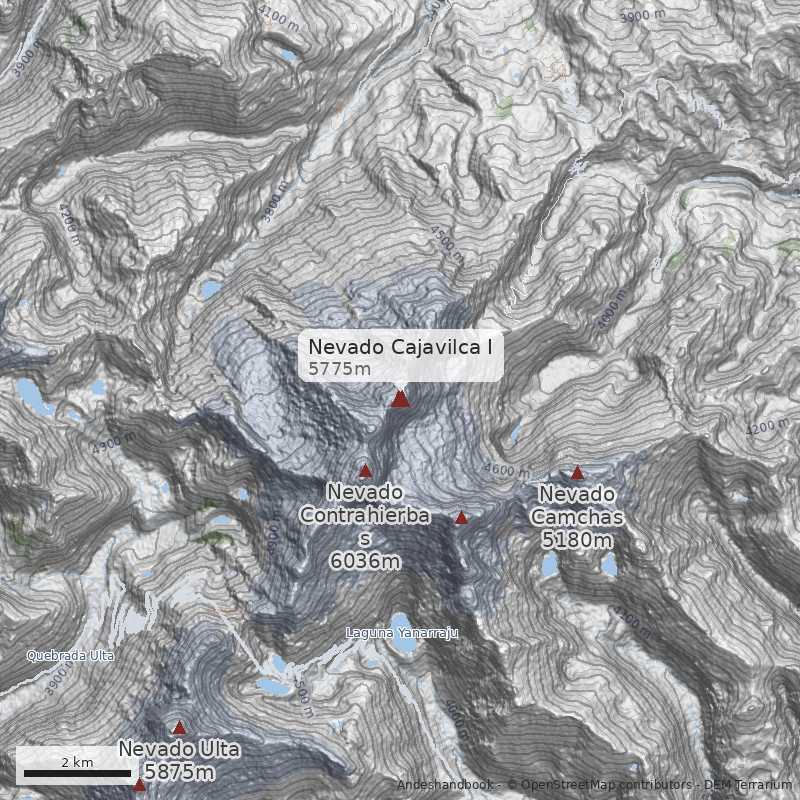 Mapa Nevado Cajavilca I