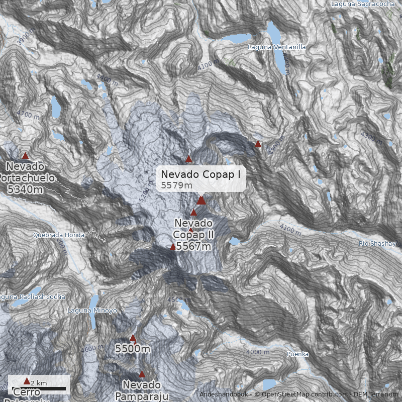Mapa Nevado Copap I