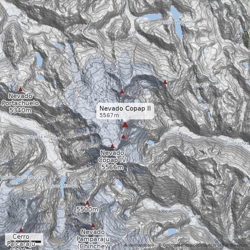 Mapa Nevado Copap II