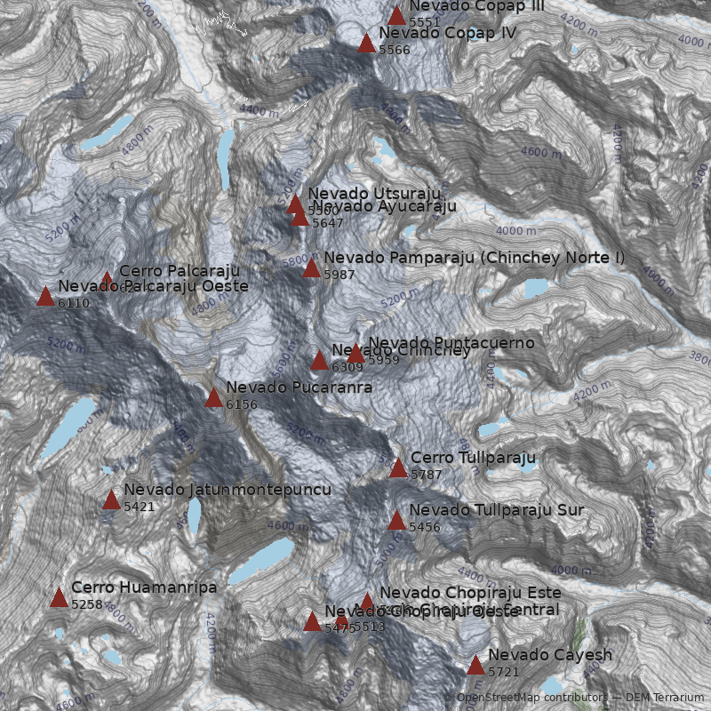 Mapa Nevado Puntacuerno