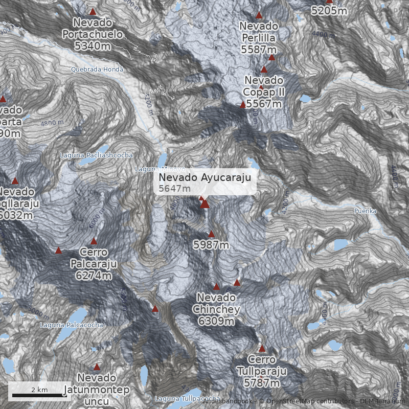 Mapa Nevado Ayucaraju