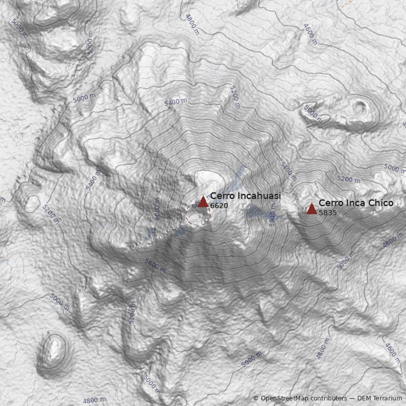 Mapa Cerro Incahuasi