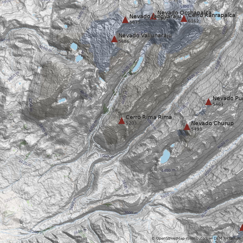 Mapa Cerro Rima Rima