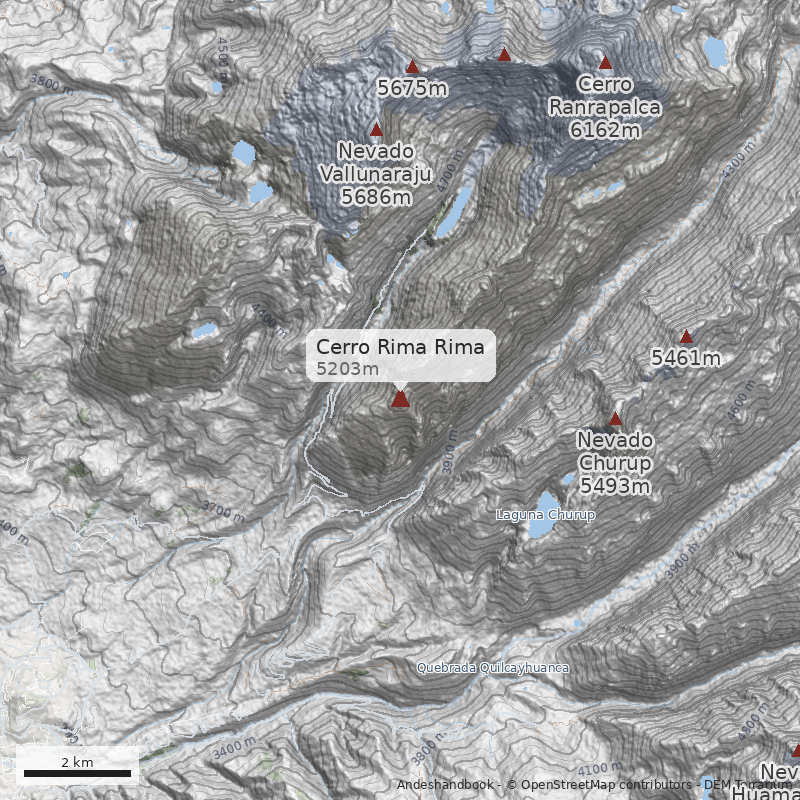 Mapa Cerro Rima Rima