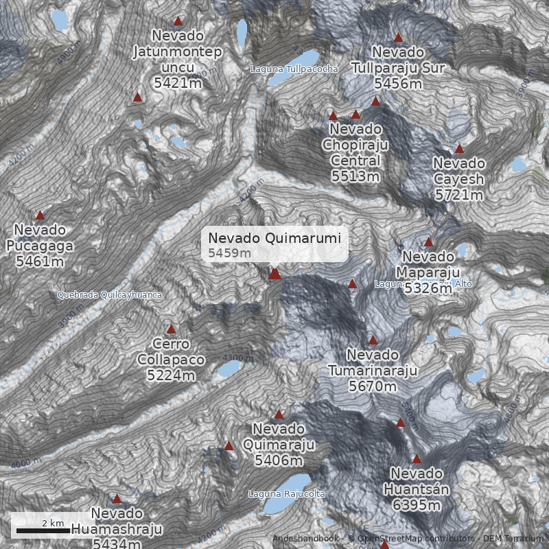 Mapa Nevado Quimarumi