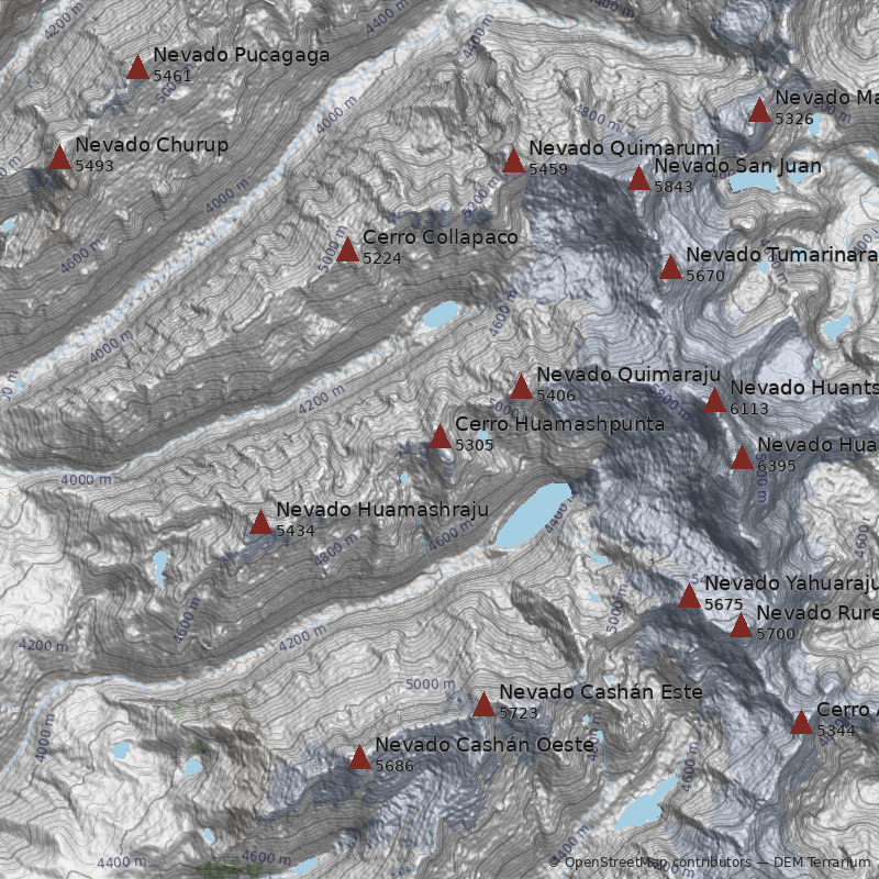 Mapa Cerro Huamashpunta