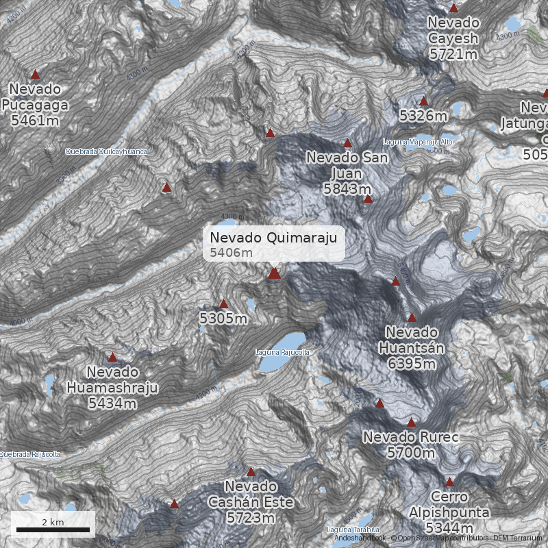 Mapa Nevado Quimaraju