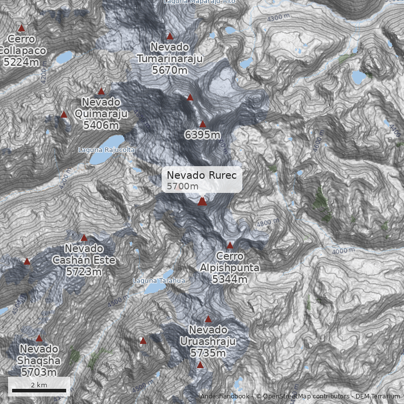 Mapa Nevado Rurec