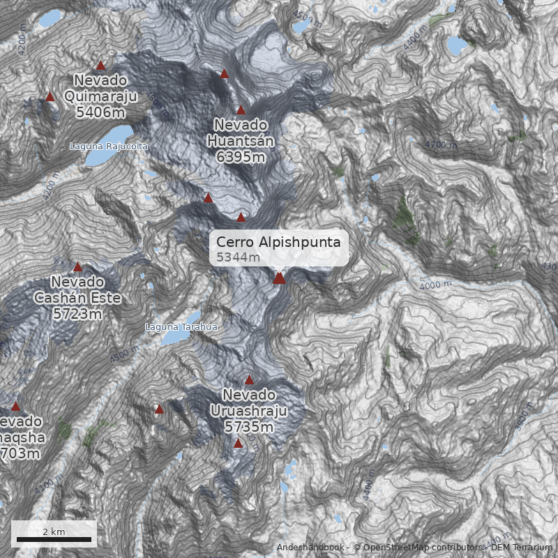 Mapa Cerro Alpishpunta