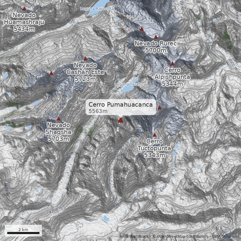 Mapa Cerro Pumahuacanca