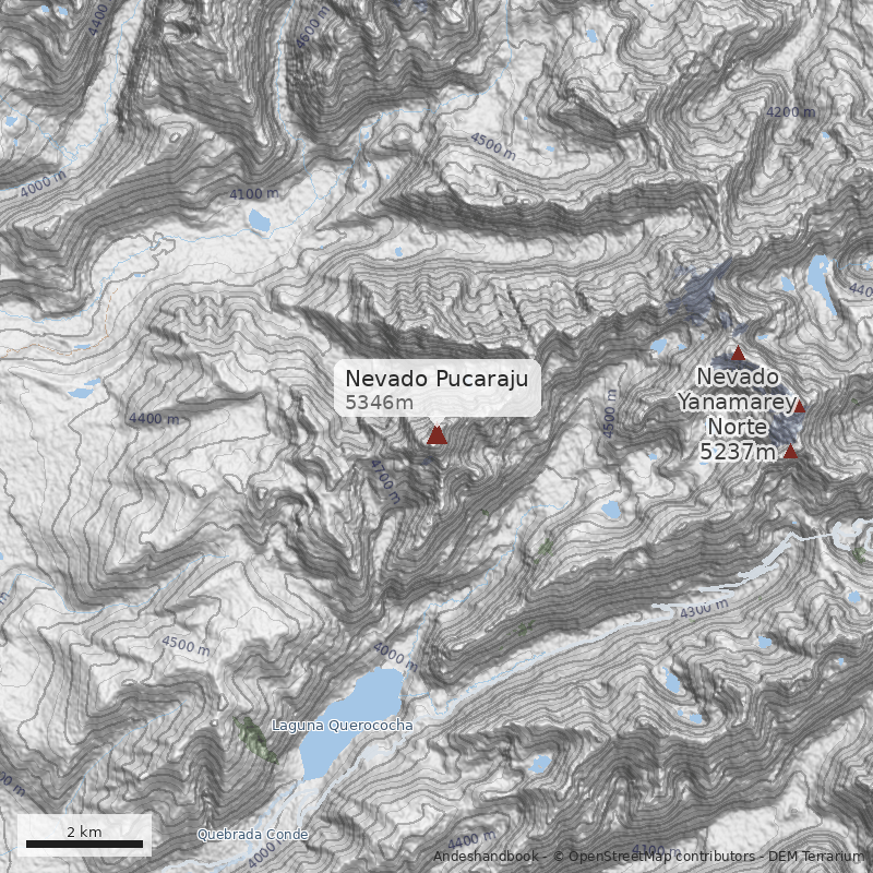 Mapa Nevado Pucaraju